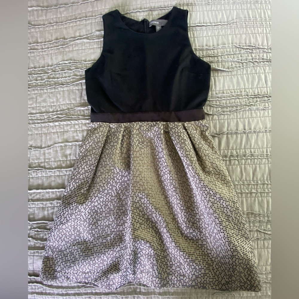 Donna Rico black with shimmer skirt party dress